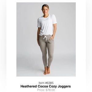 *NWT* Heathered Cocoa Cozy Jogger, Size XL